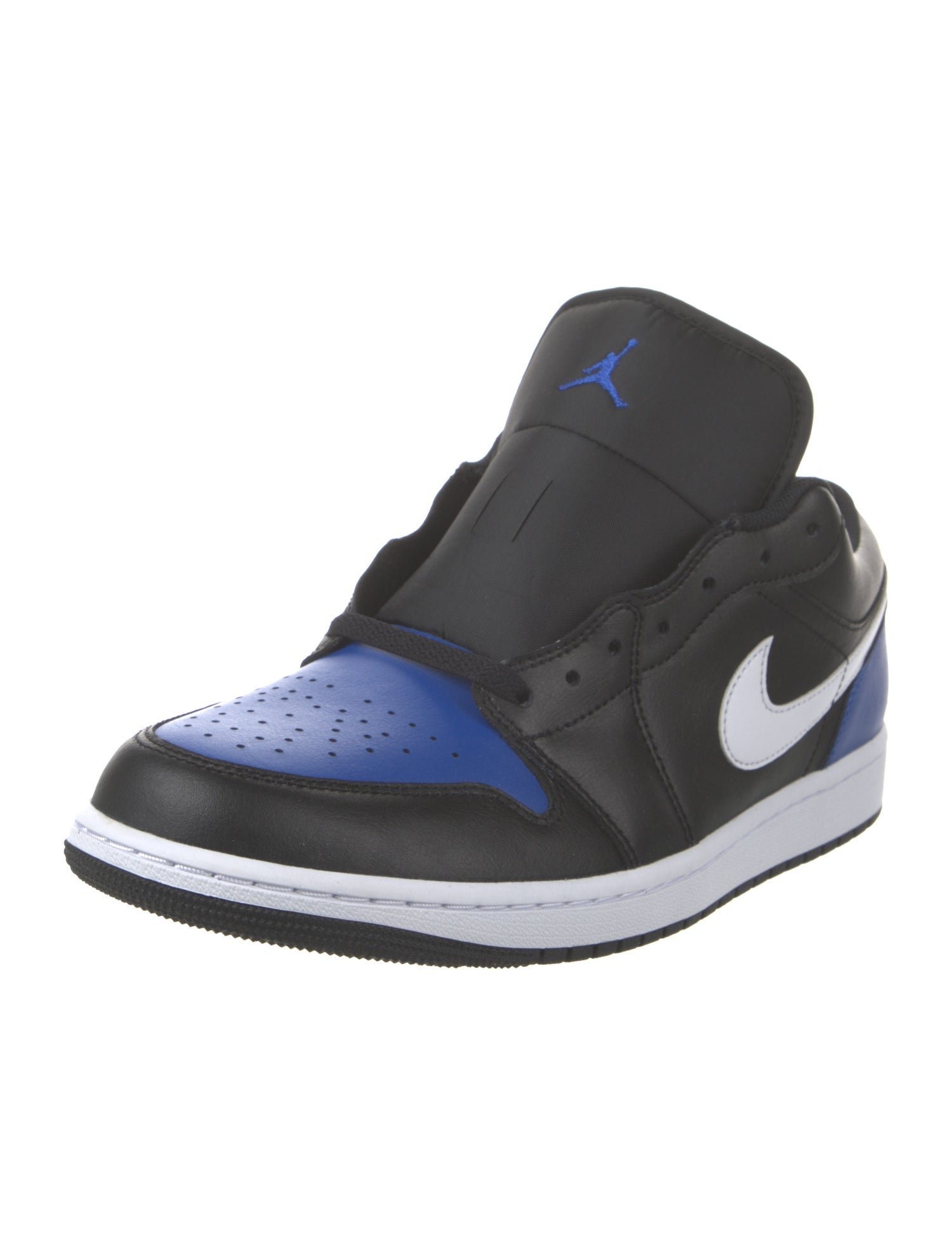 Jordan Leather Colorblock Pattern Athletic Sneakers