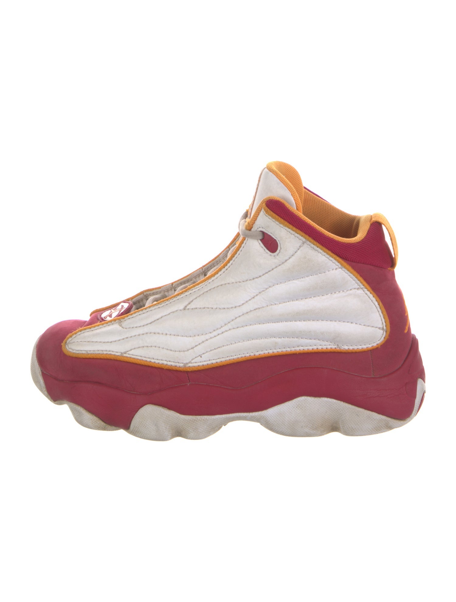 Jordan Leather Colorblock Pattern Wedge Sneakers