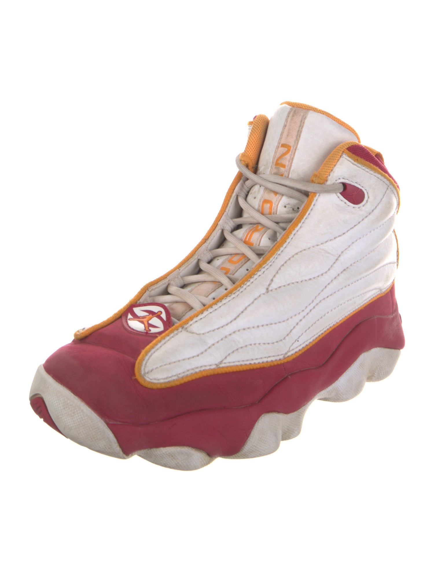 Jordan Leather Colorblock Pattern Wedge Sneakers