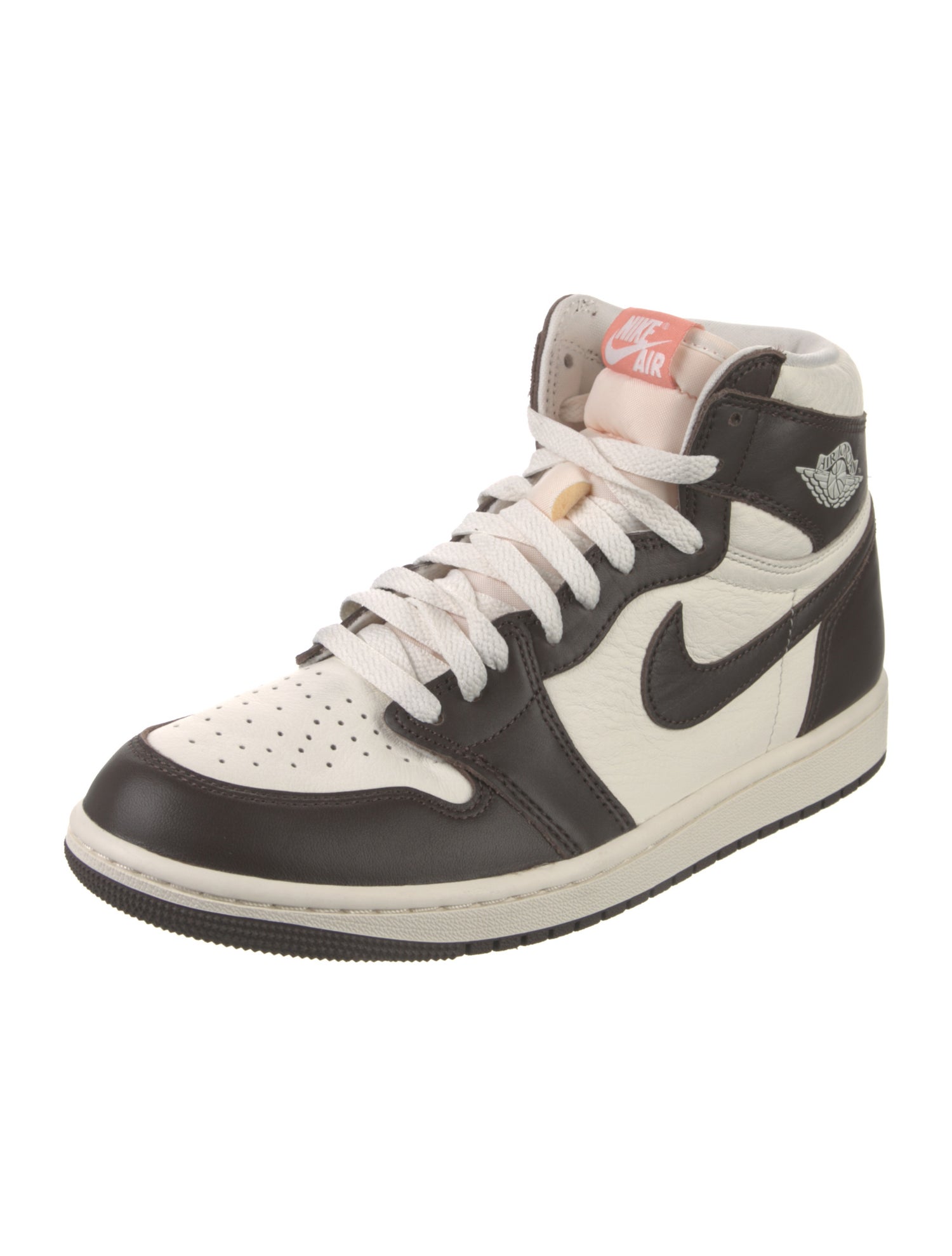 Jordan Leather Colorblock Pattern Athletic Sneakers