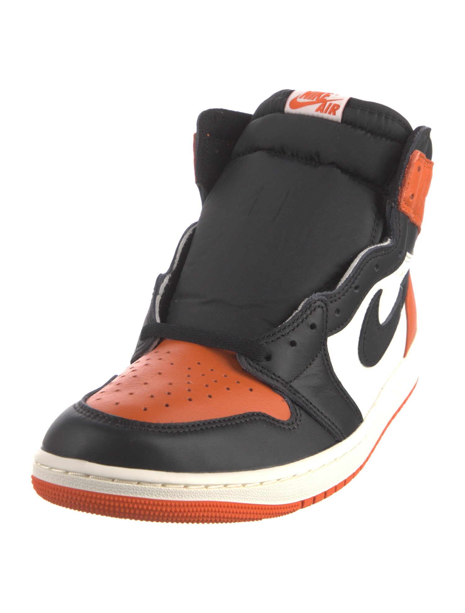 Jordan Leather Colorblock Pattern Sneakers
