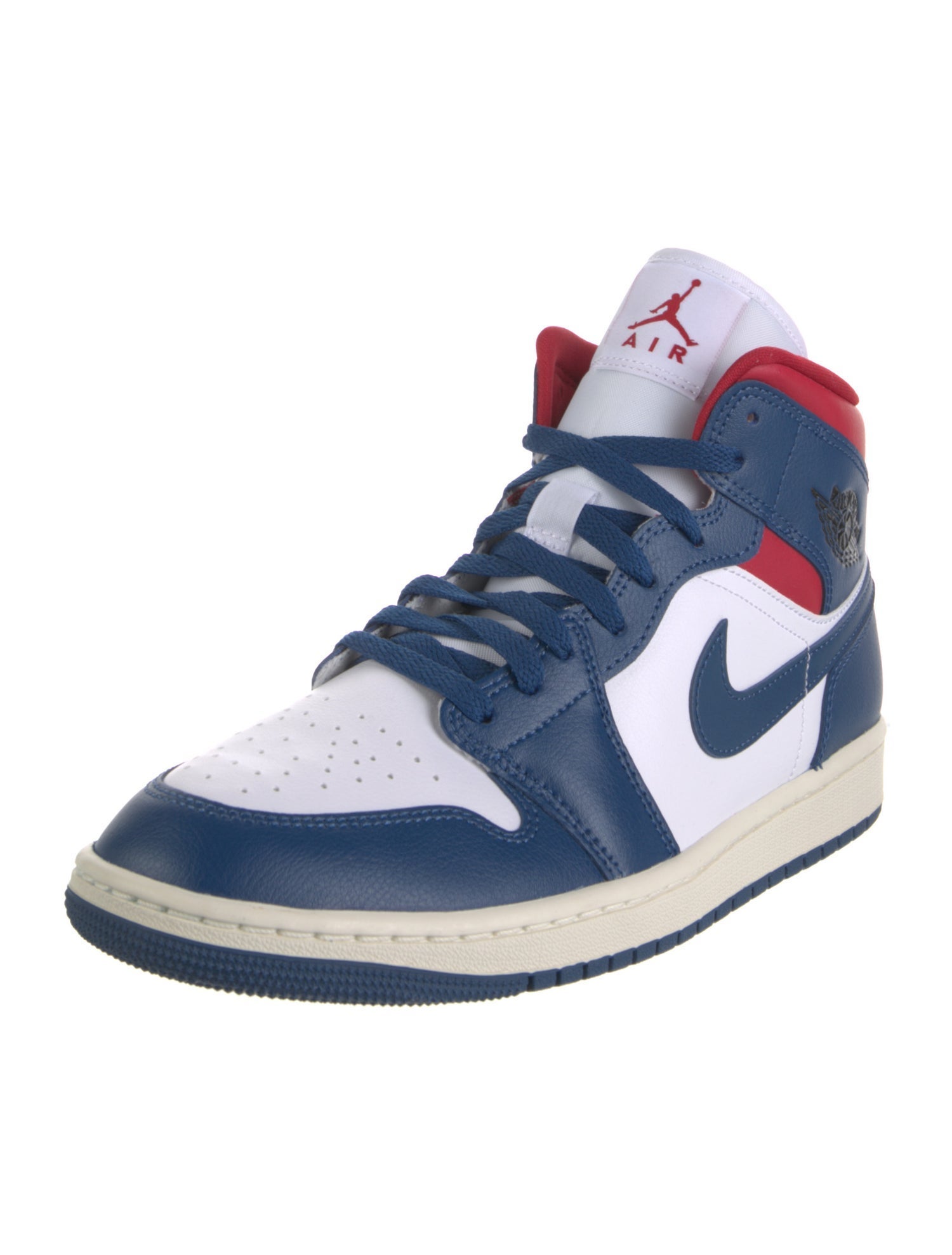 Jordan Jordan 1 Mid French Blue Gym Red (Women's) Sneakers