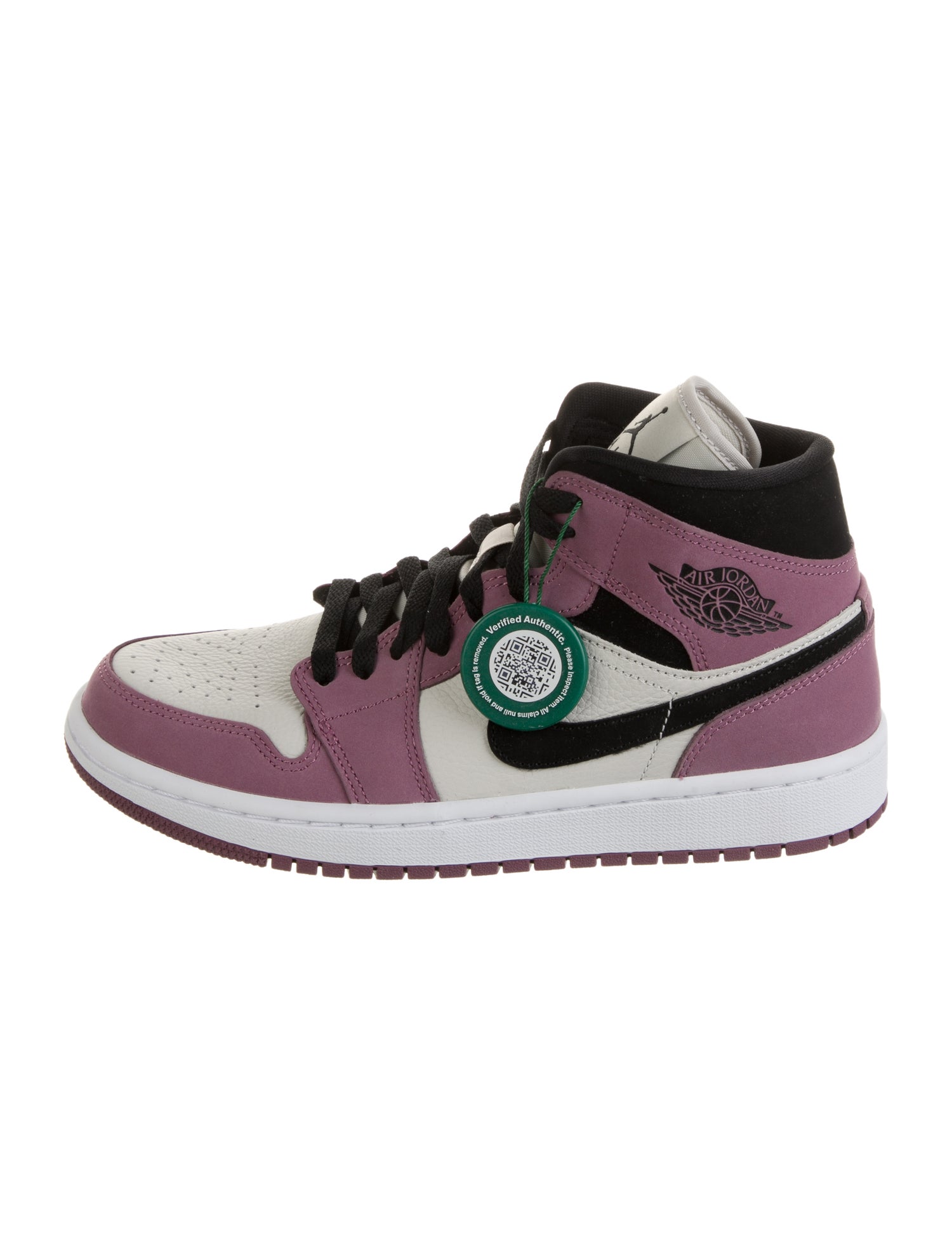 Jordan 1 Mid SE Light Mulberry Athletic Sneakers w/ Tags