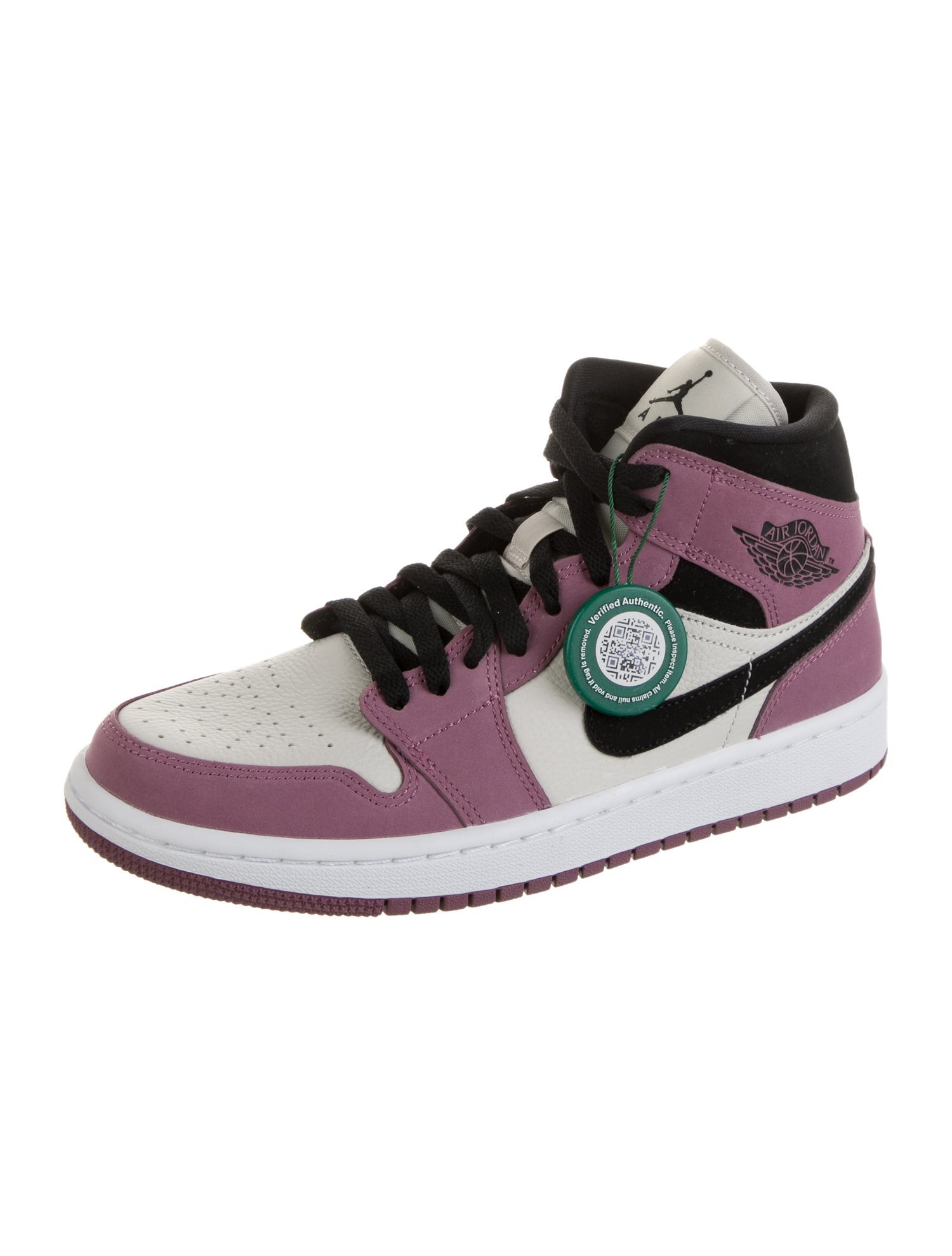 Jordan 1 Mid SE Light Mulberry Athletic Sneakers w/ Tags