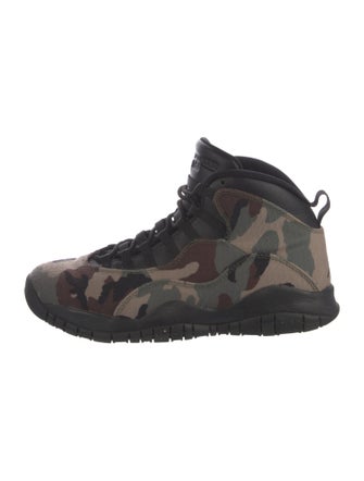 Jordan Canvas Camouflage Print Sneakers