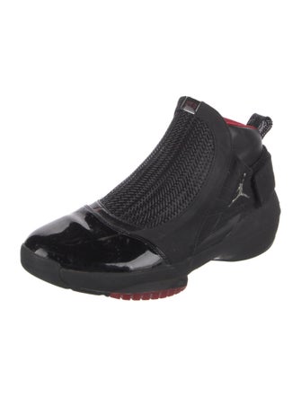 Jordan Patent Leather Mesh Accents Sneakers