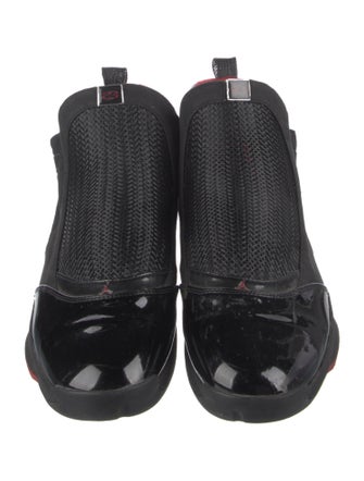 Jordan Patent Leather Mesh Accents Sneakers