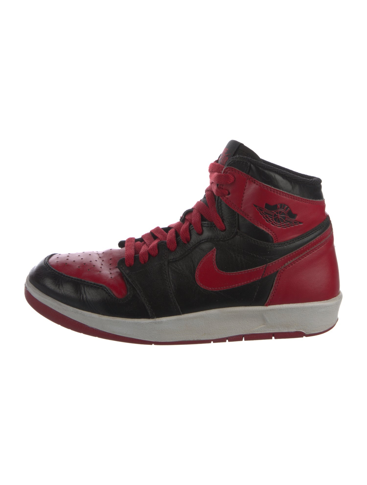 Jordan Leather Colorblock Pattern Sneakers