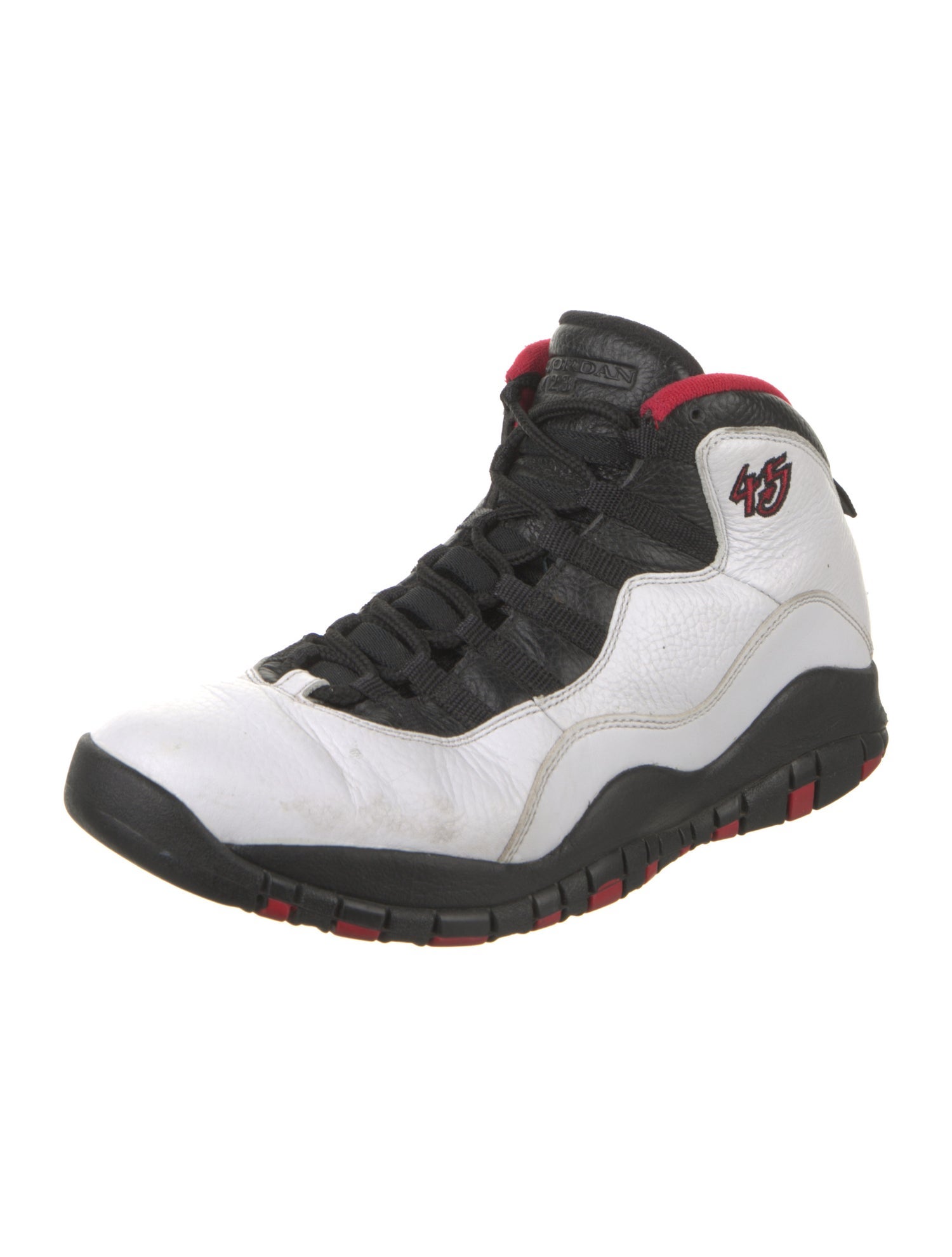 Jordan Leather Colorblock Pattern Sneakers