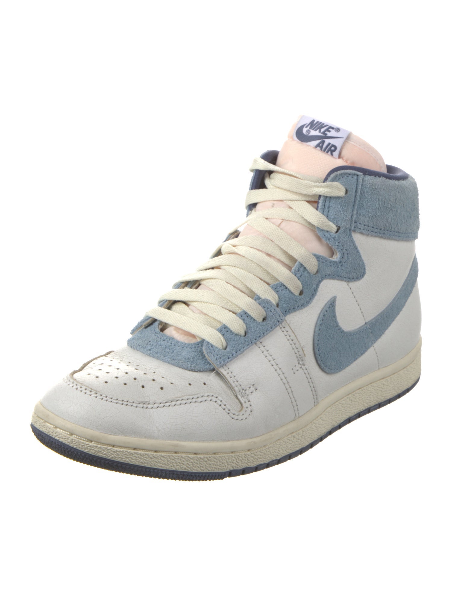 Jordan Leather Colorblock Pattern Sneakers