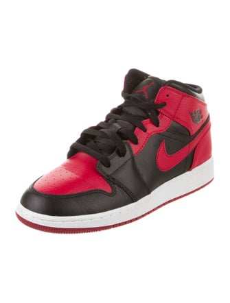 Jordan Boys' 1 Mid High Top Sneakers (GS)