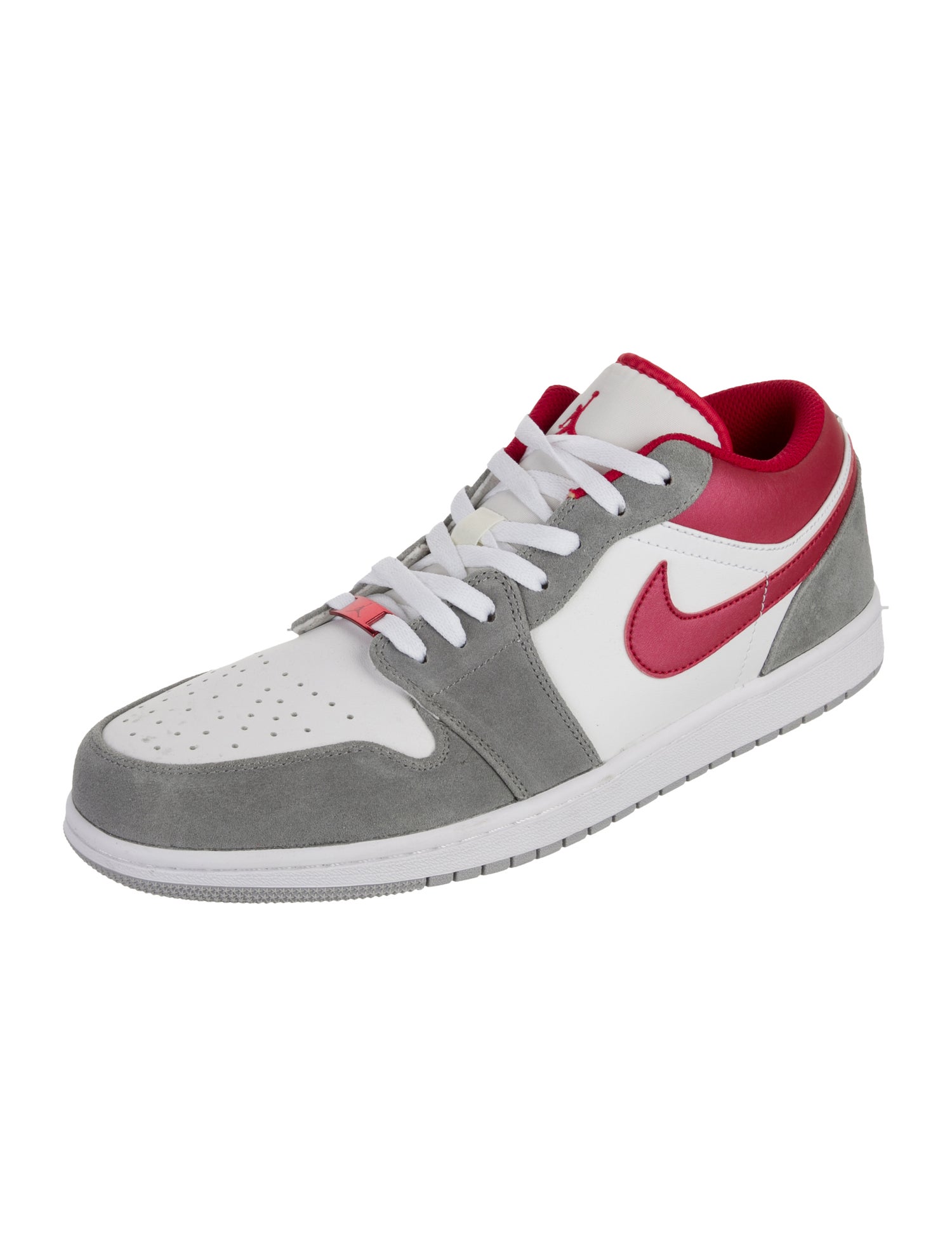 Jordan Leather Colorblock Pattern Athletic Sneakers