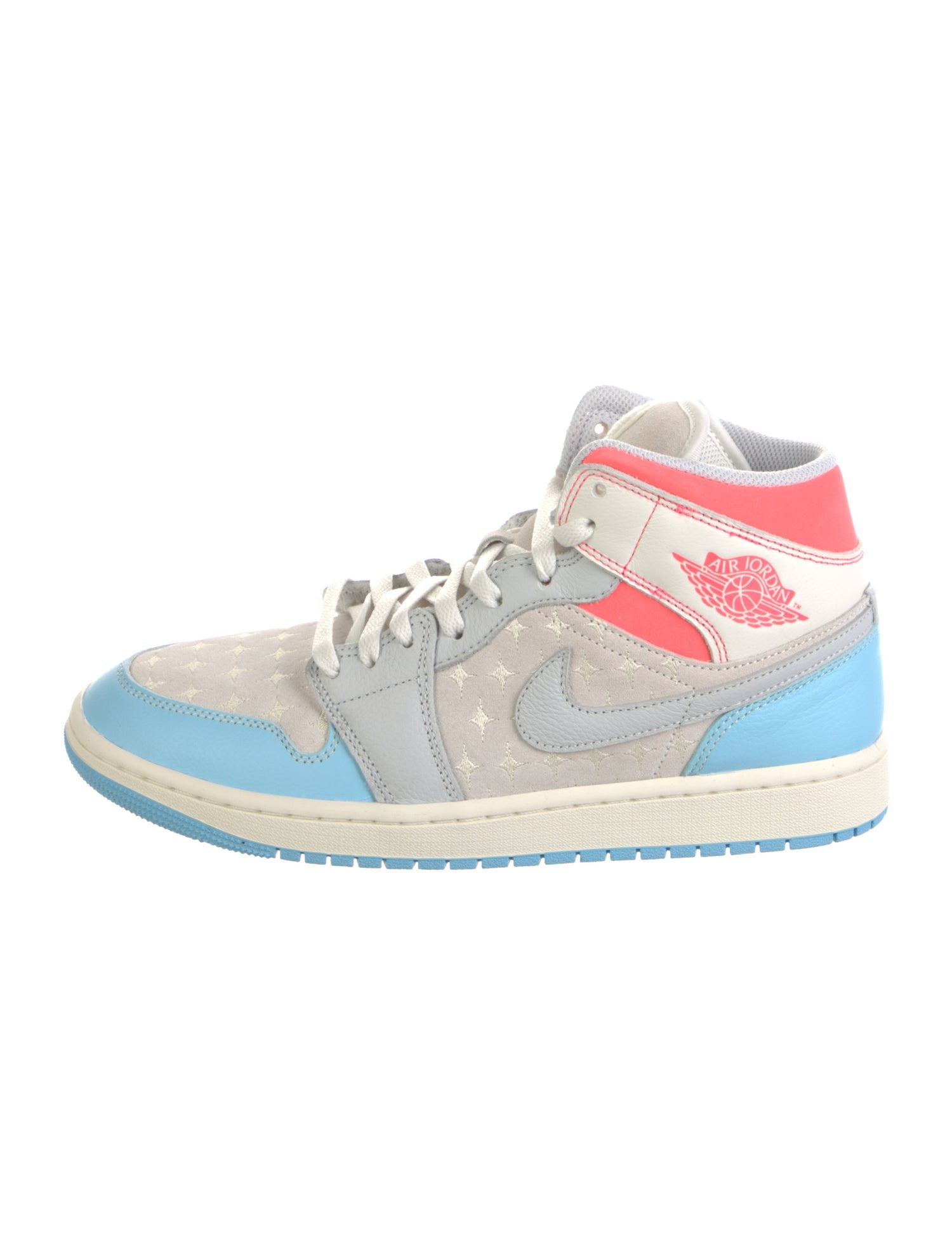 Jordan 1 Mid 'Sail Hot Lava Blue Chill' Sneakers