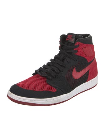 Jordan 1 Retro High Flyknit Bred Sneakers