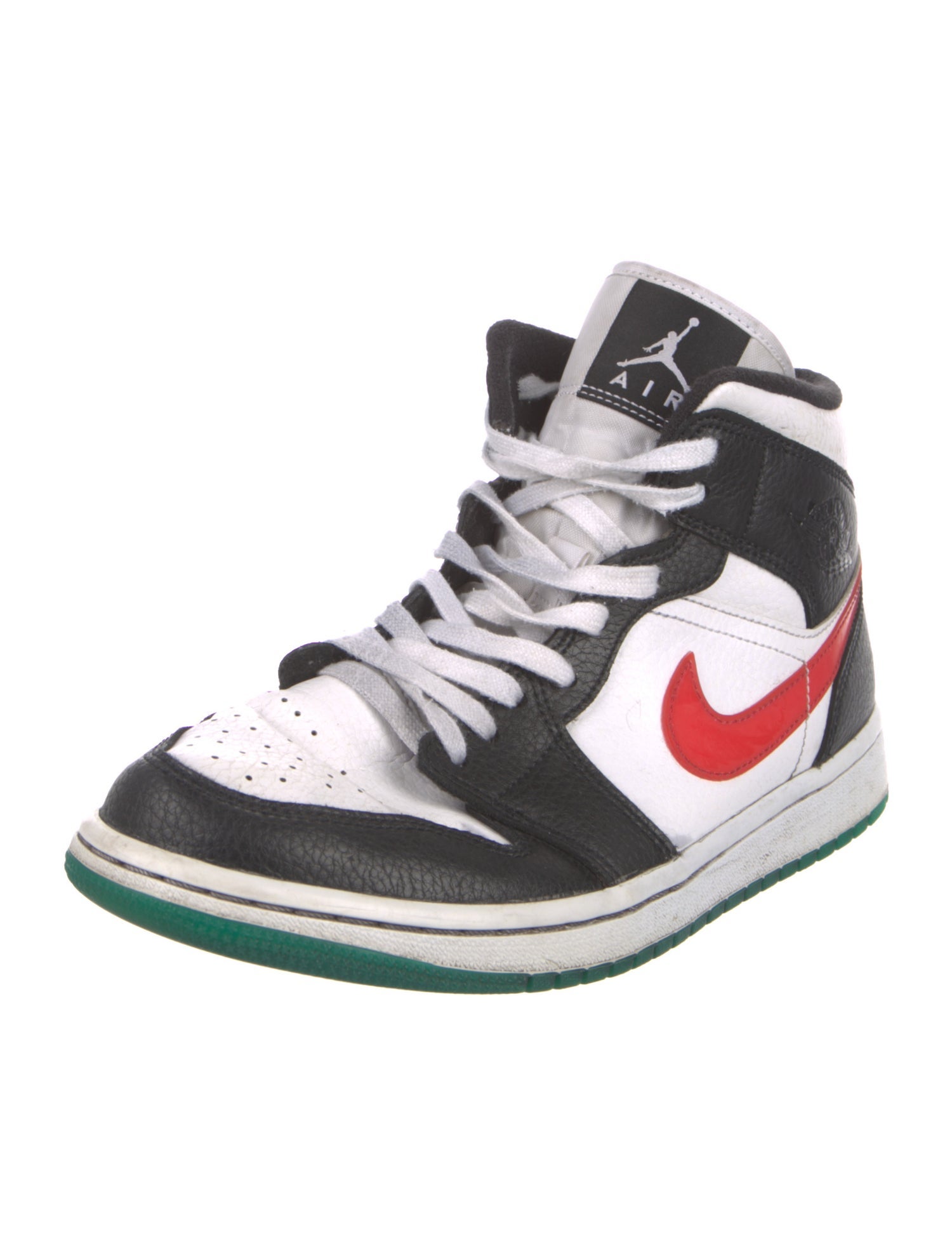 Jordan Leather Colorblock Pattern Sneakers