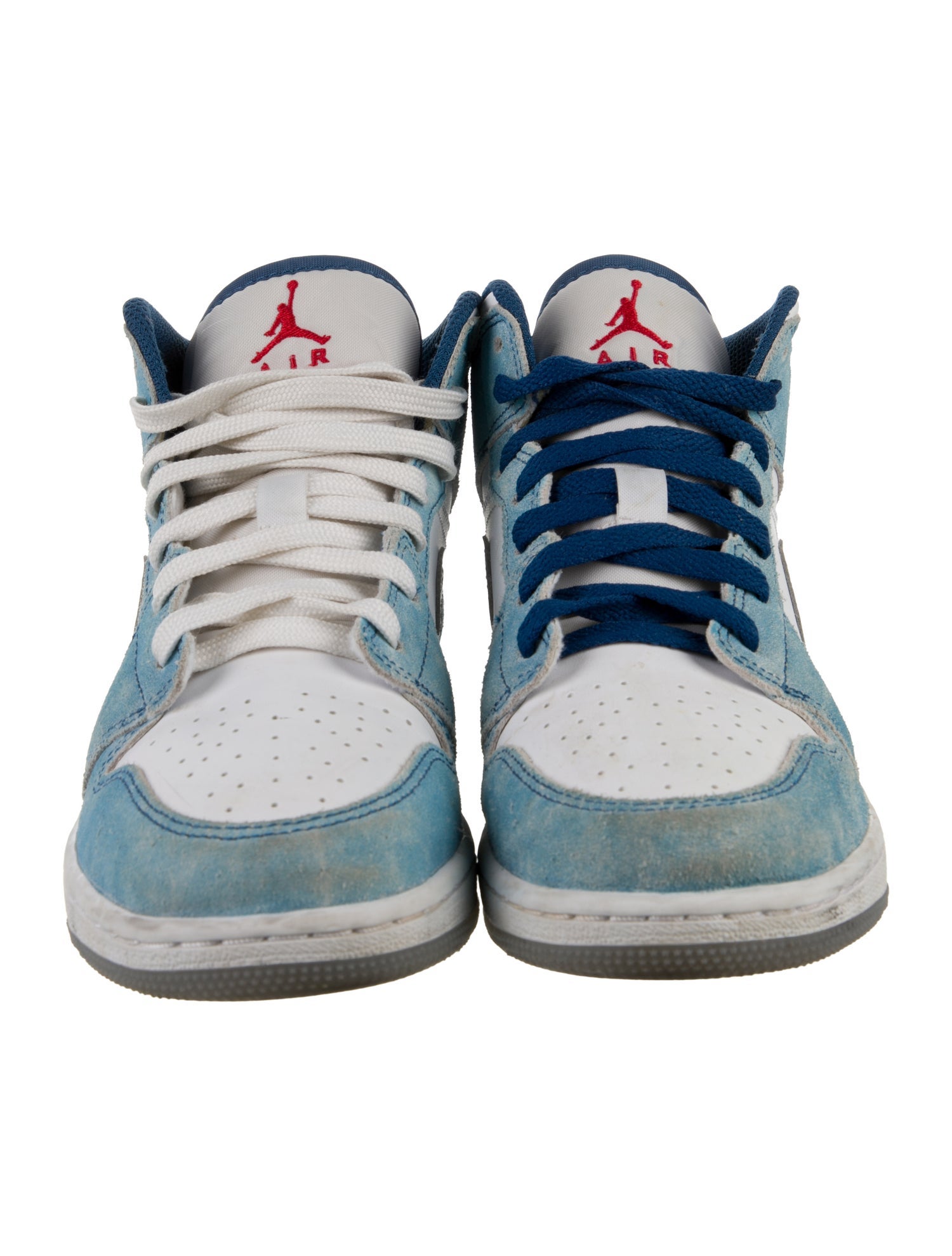 Jordan Boys' 1 Mid SE French Blue Light Steel (GS)