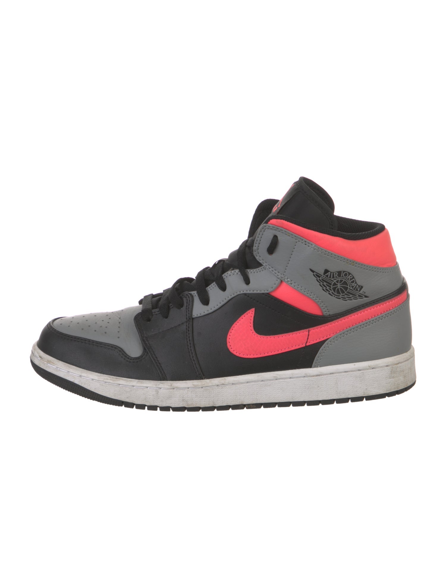 Jordan Leather Colorblock Pattern Sneakers