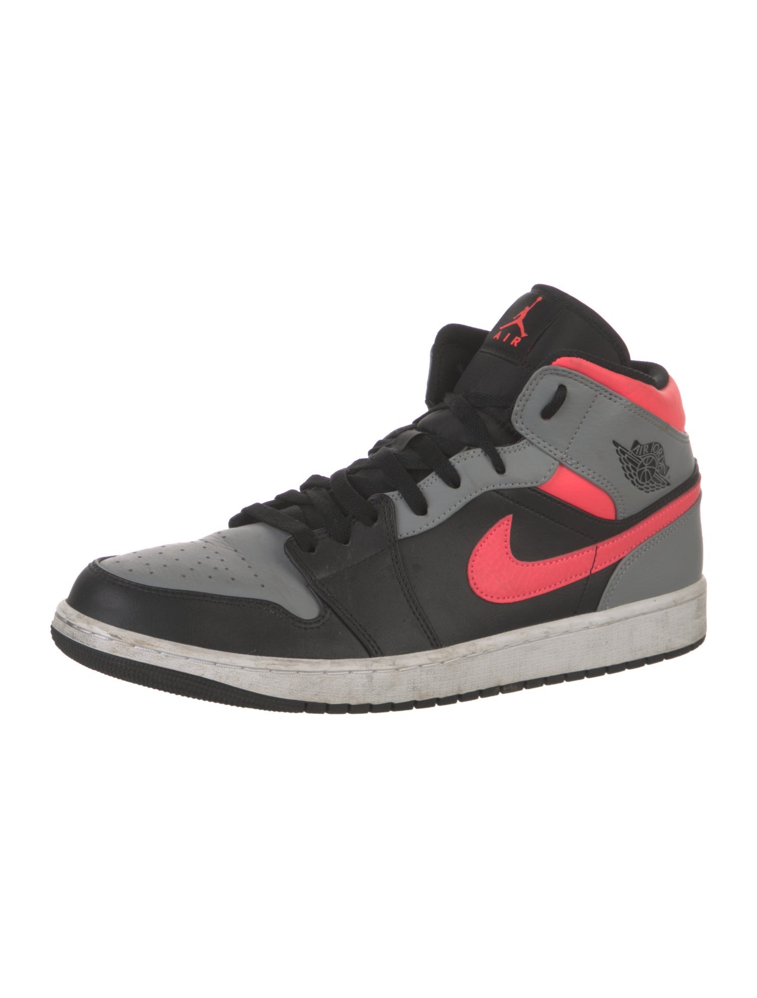 Jordan Leather Colorblock Pattern Sneakers