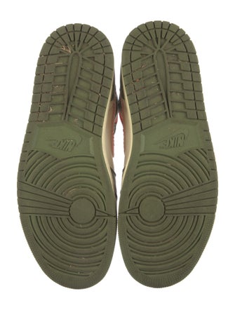 Jordan Leather Printed Athletic Sneakers