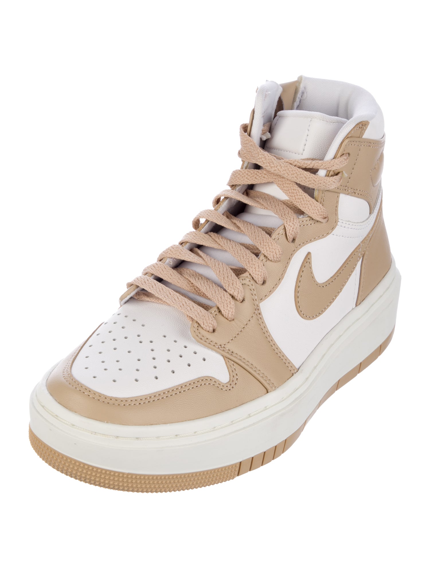 Jordan Leather Colorblock Pattern Athletic Sneakers