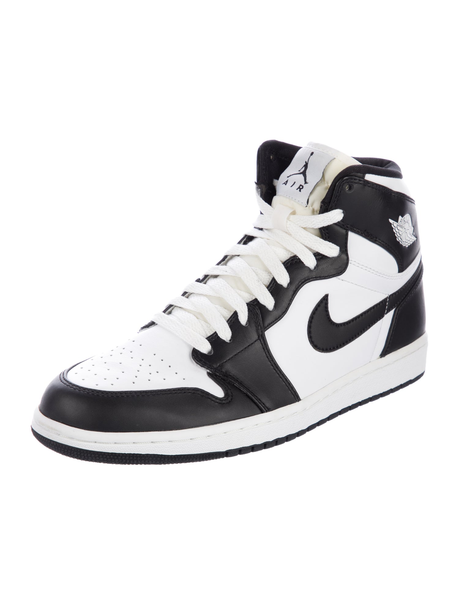 Jordan Leather Colorblock Pattern Sneakers