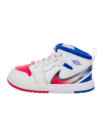 Jordan Jordan Kids' 1 Mid RM EasyOn 'White Racer Blue Red' (TD) Sneakers