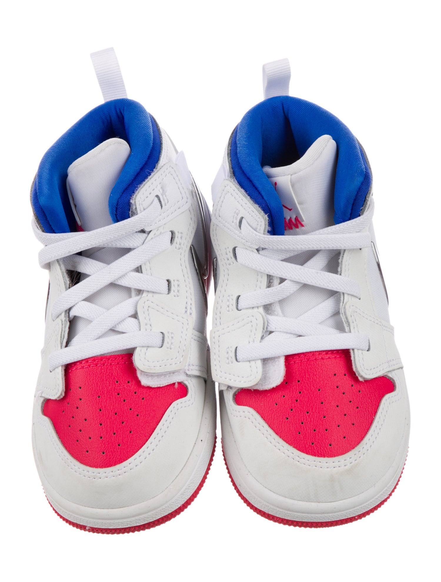 Jordan Jordan Kids' 1 Mid RM EasyOn 'White Racer Blue Red' (TD) Sneakers