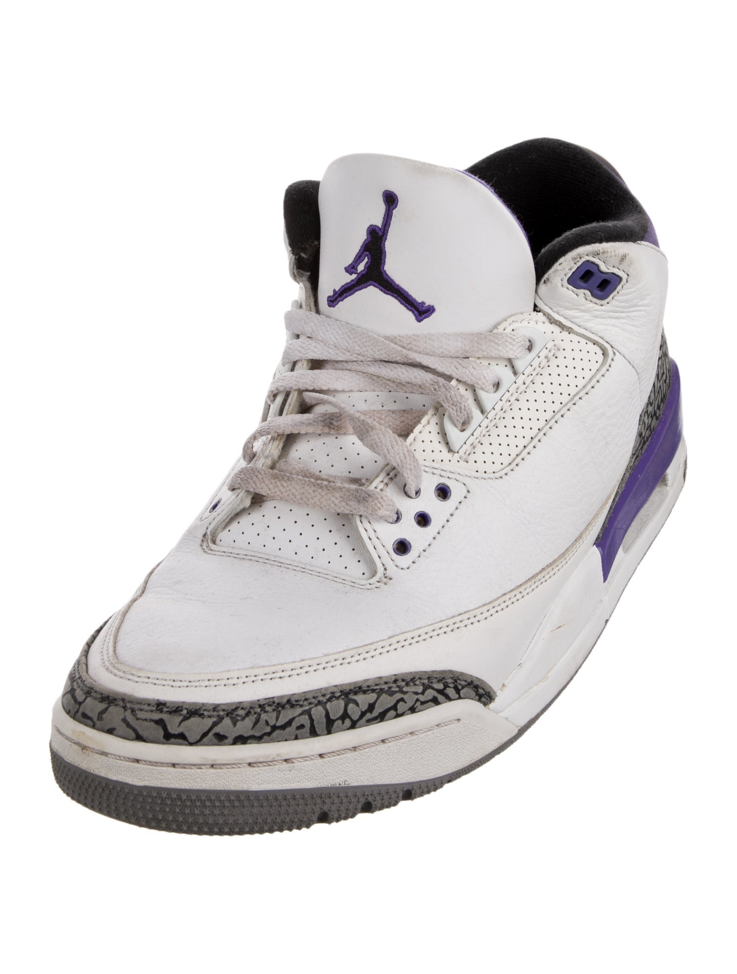 Jordan 3 Retro Dark Iris Athletic Sneakers