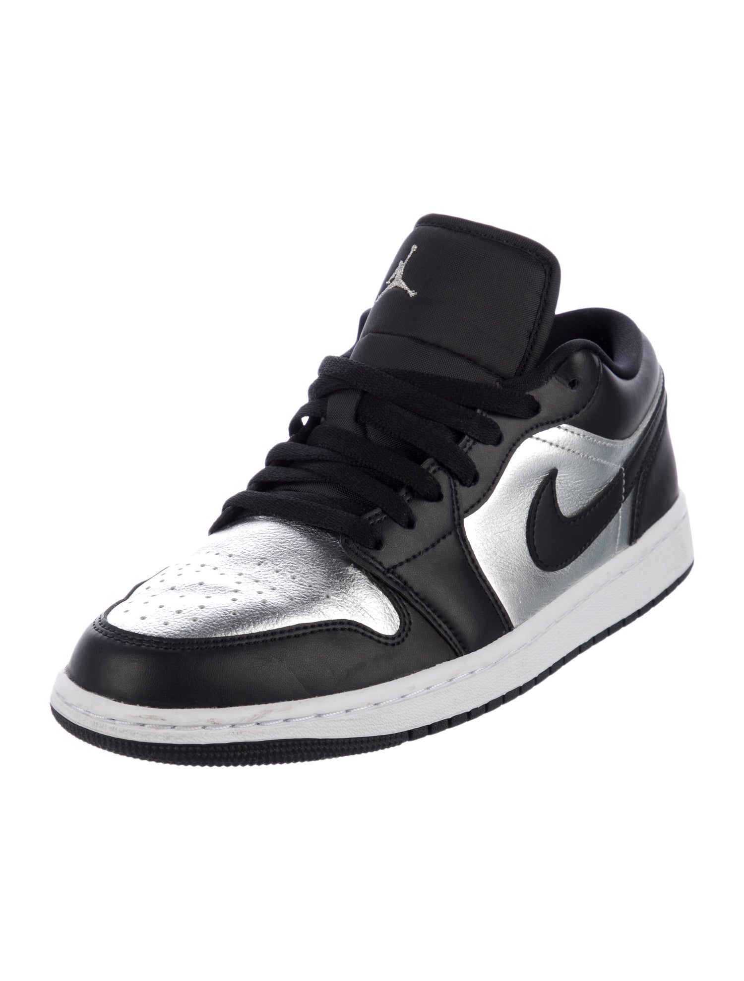 Jordan Leather Colorblock Pattern Sneakers