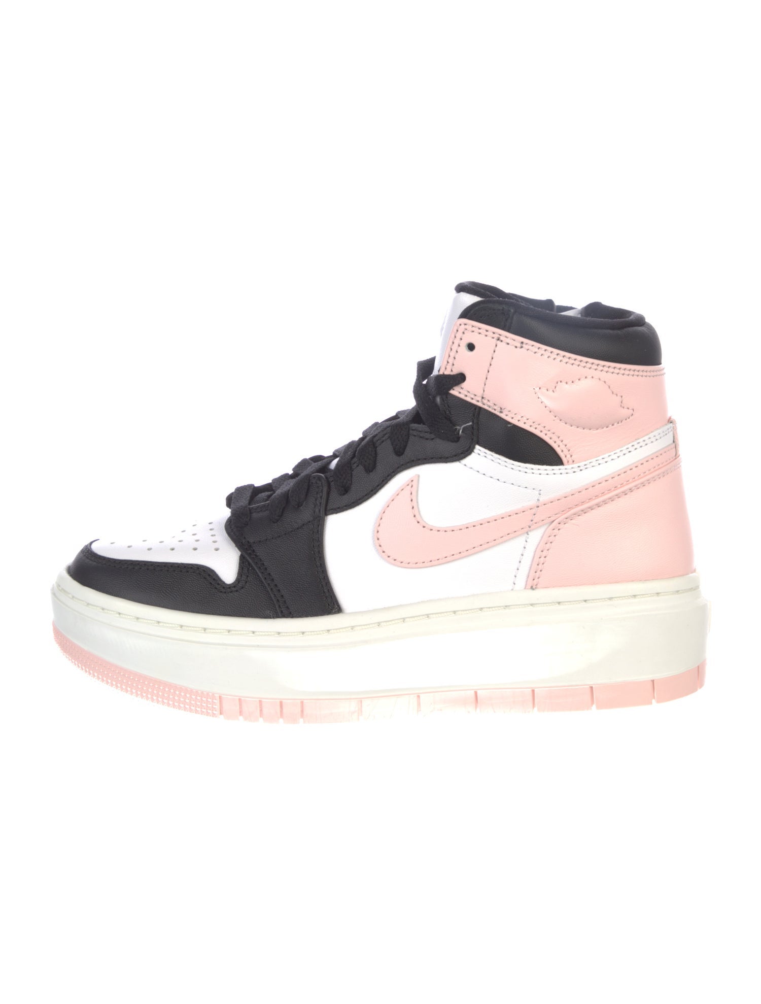 Jordan Leather Colorblock Pattern Athletic Sneakers