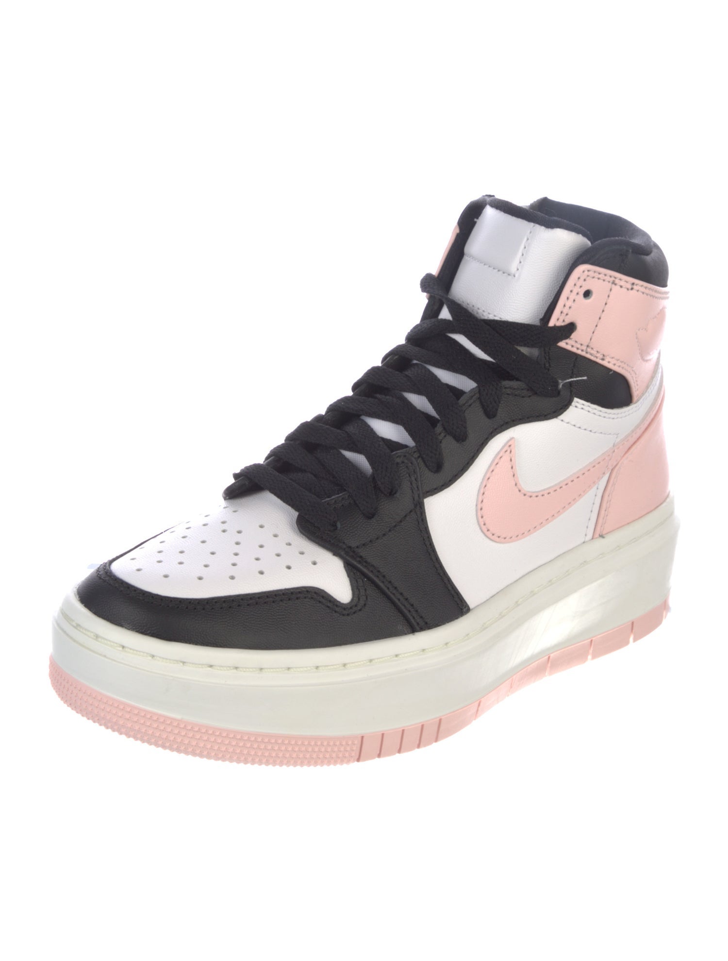 Jordan Leather Colorblock Pattern Athletic Sneakers