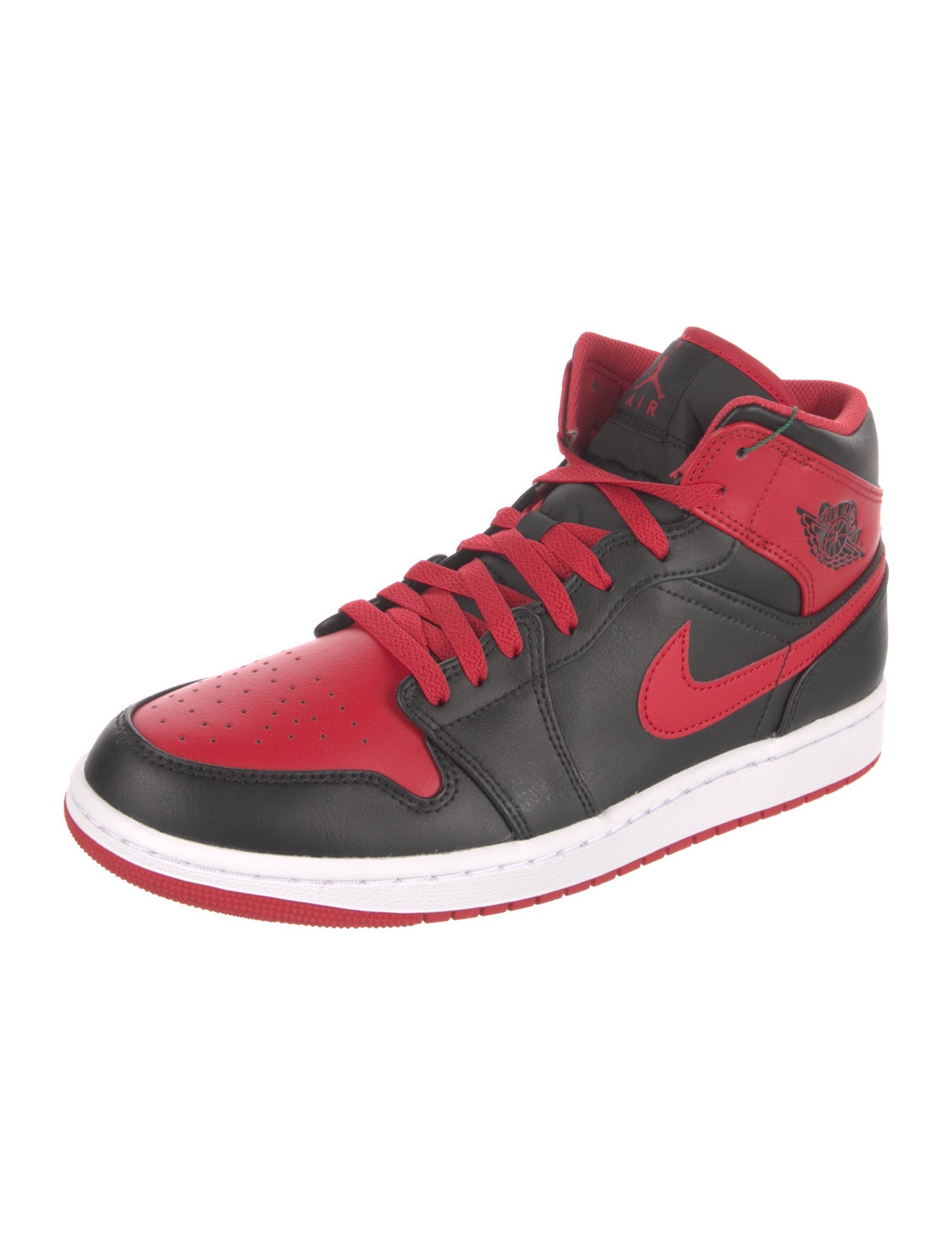 Jordan Leather Colorblock Pattern Sneakers