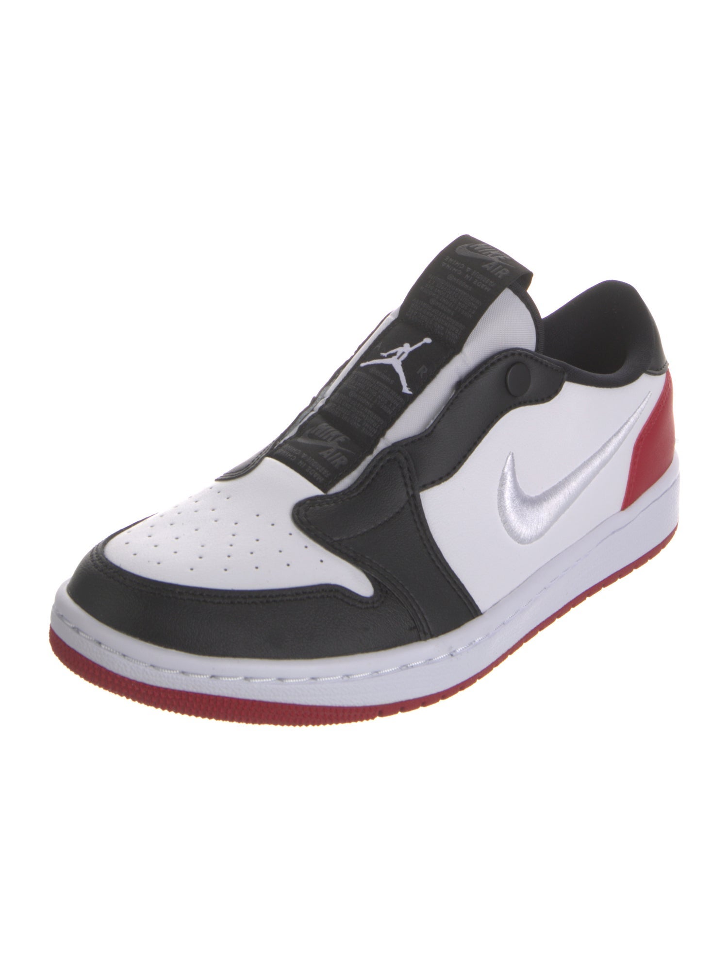 Jordan Leather Colorblock Pattern Athletic Sneakers