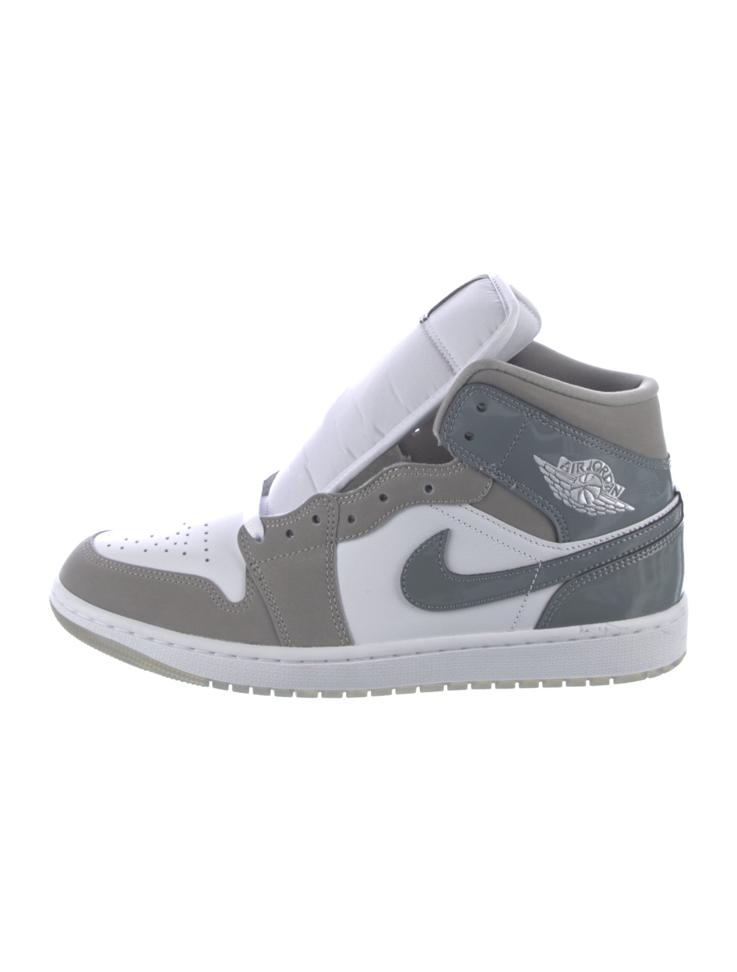 Jordan 1 Mid SE White Medium Grey Cool Grey Sneakers