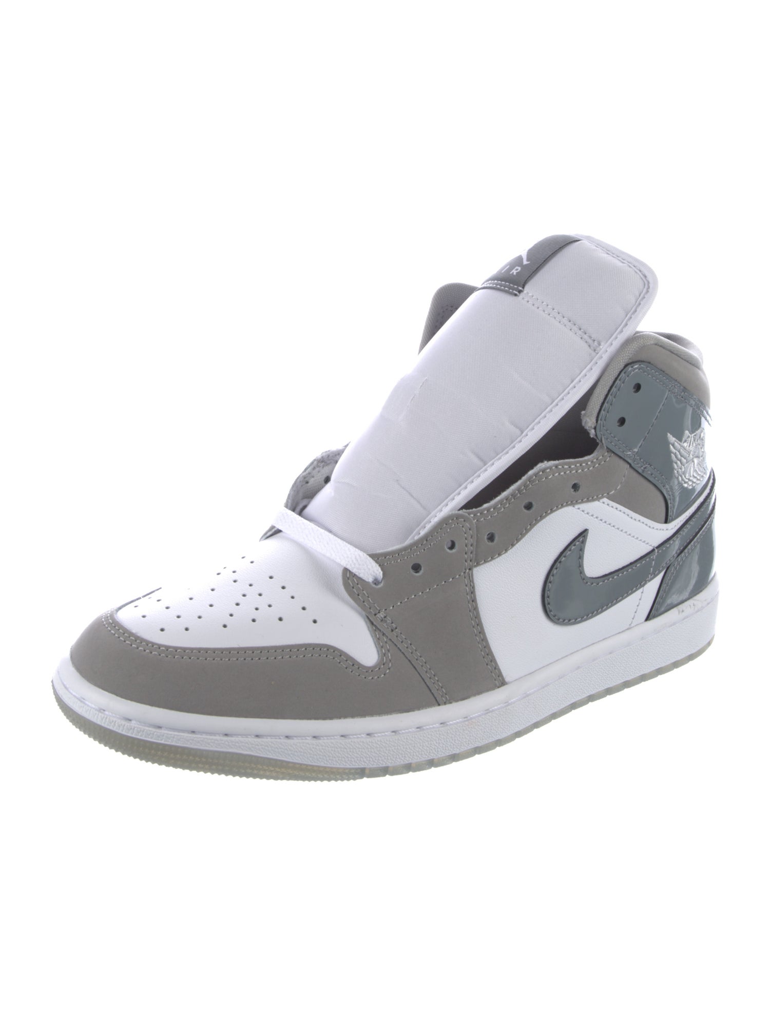 Jordan 1 Mid SE White Medium Grey Cool Grey Sneakers