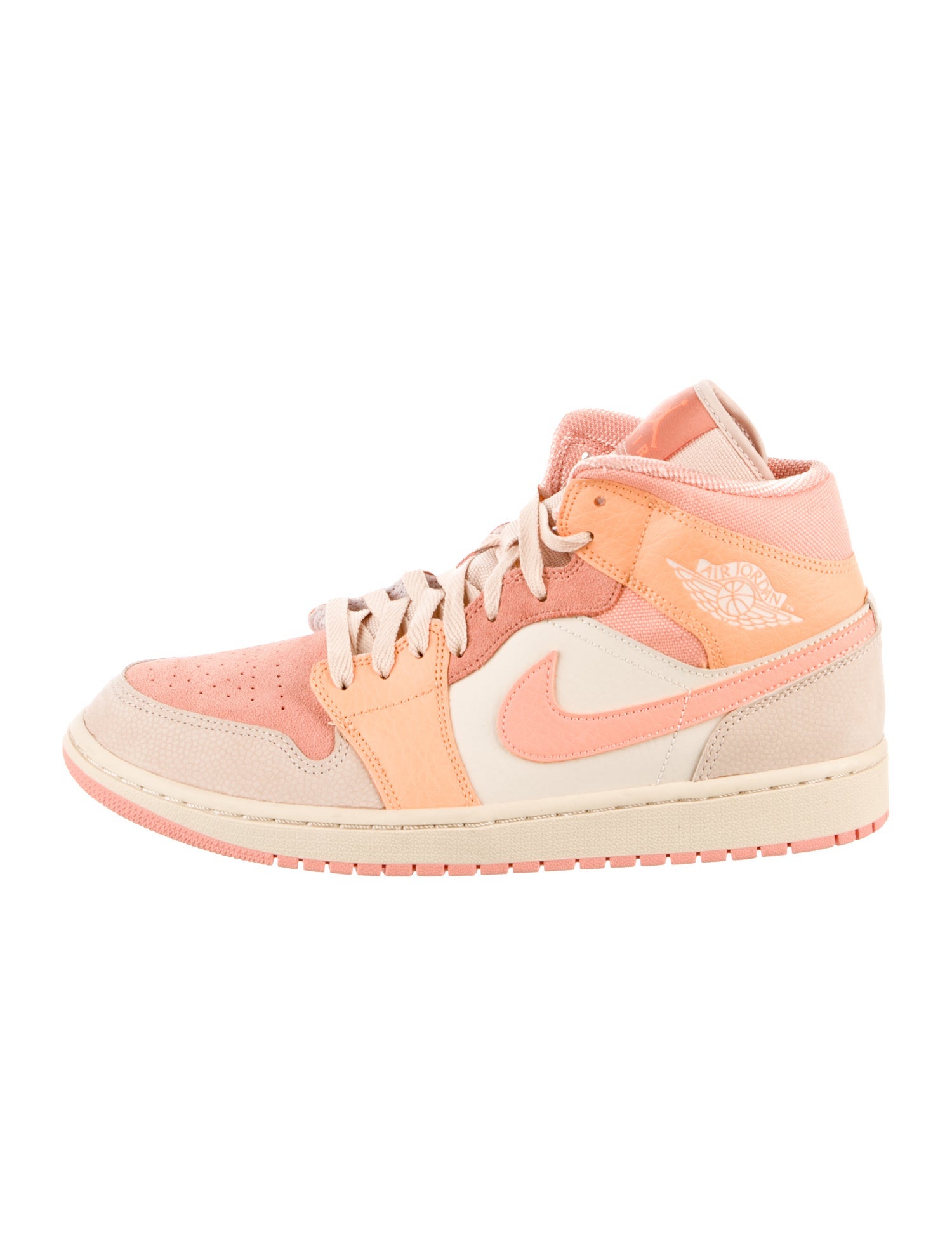 Jordan Mid Apricot Orange Sneakers