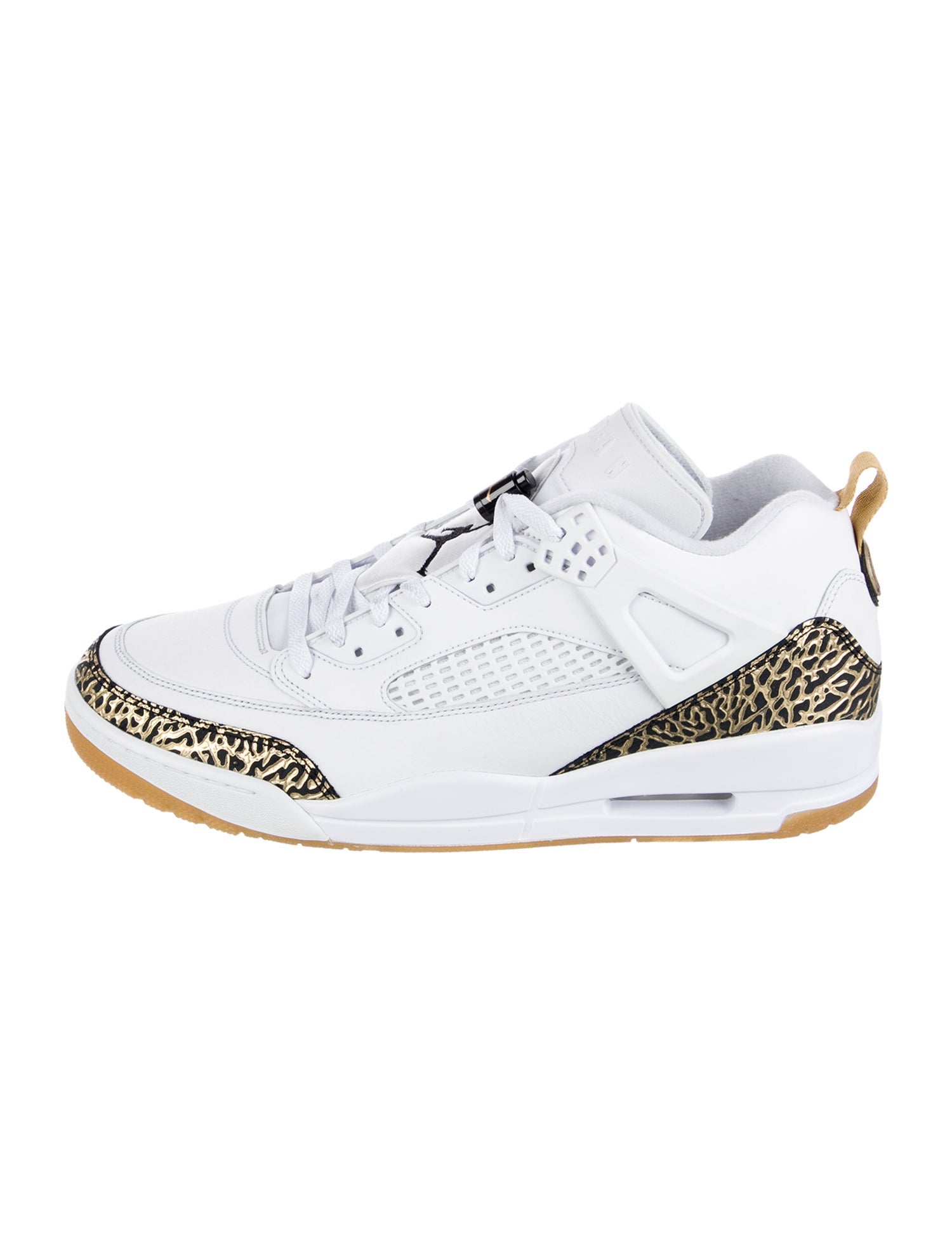 Jordan Spizike Low 'White Metallic Gold ' Sneakers