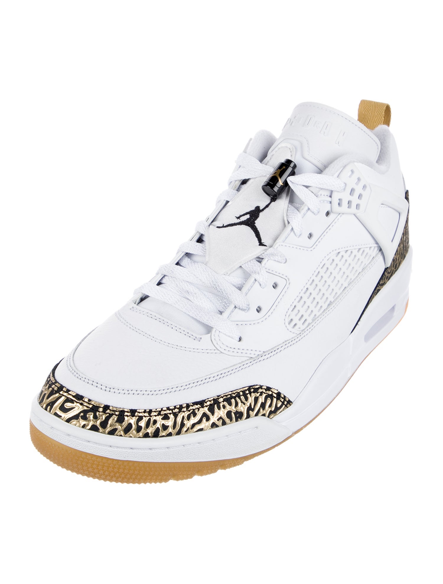 Jordan Spizike Low 'White Metallic Gold ' Sneakers