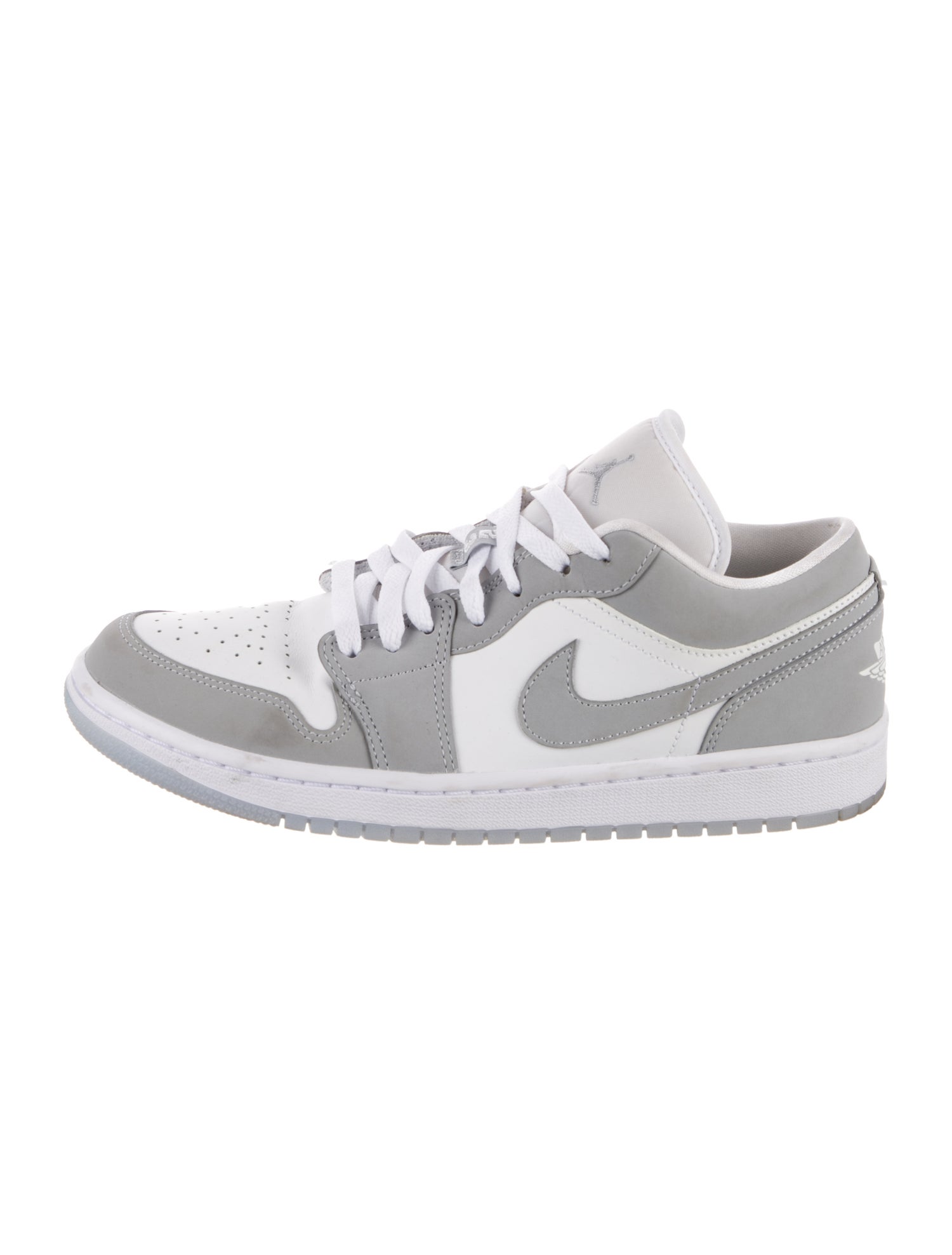 Jordan 1 Low Wolf Grey Athletic Sneakers