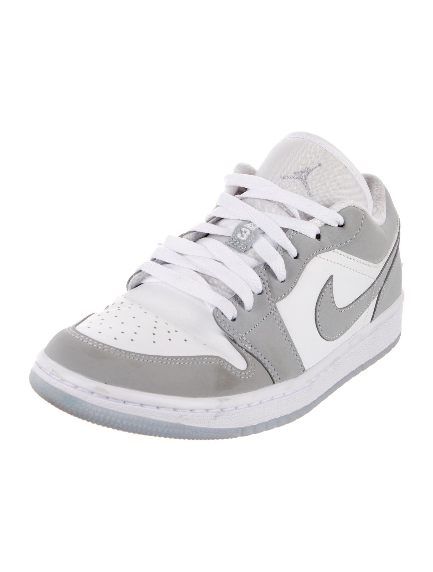 Jordan 1 Low Wolf Grey Athletic Sneakers