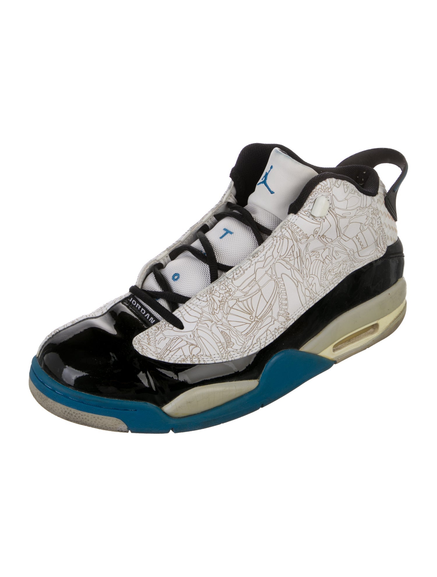 Jordan Leather Printed Sneakers