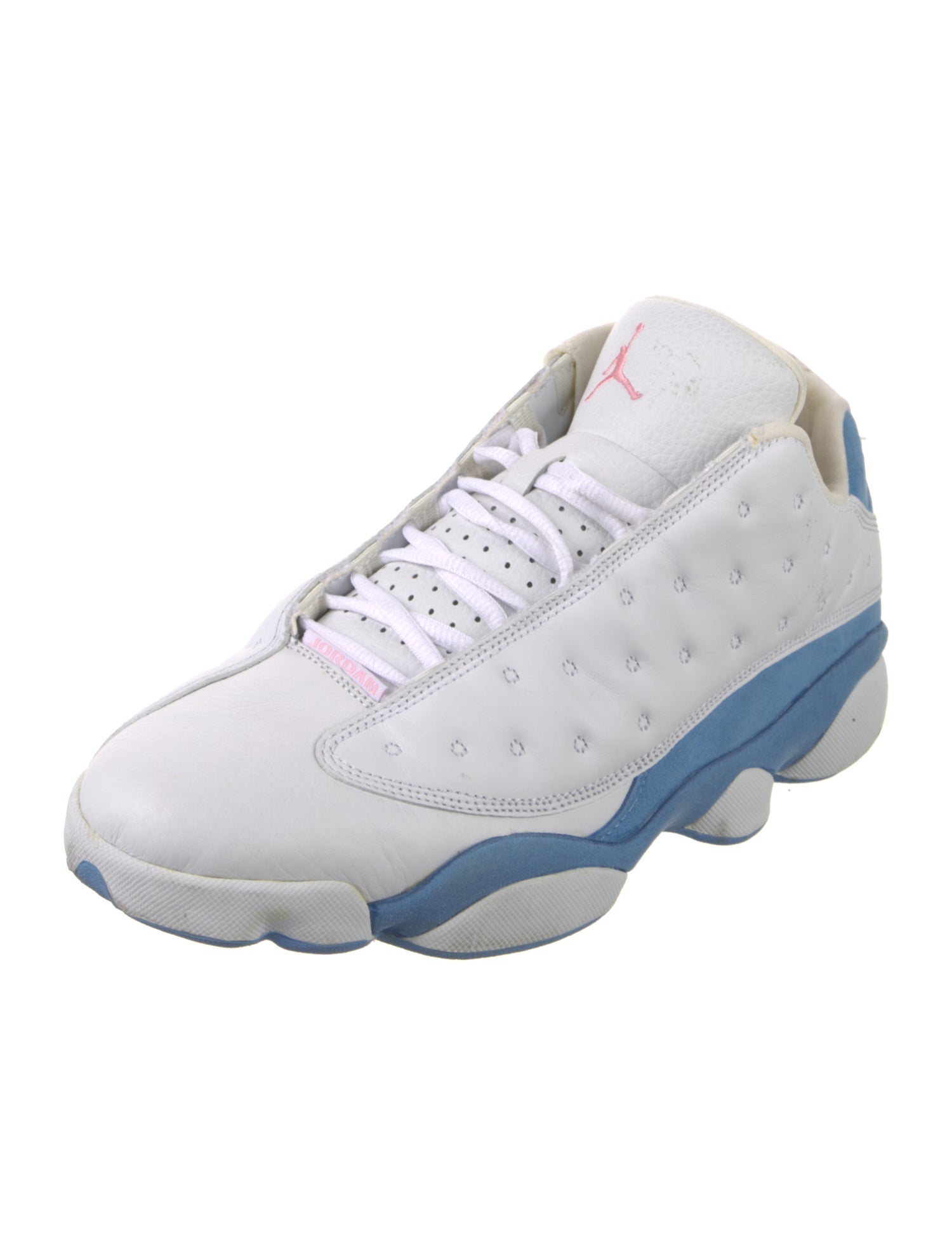 Jordan Leather Colorblock Pattern Athletic Sneakers