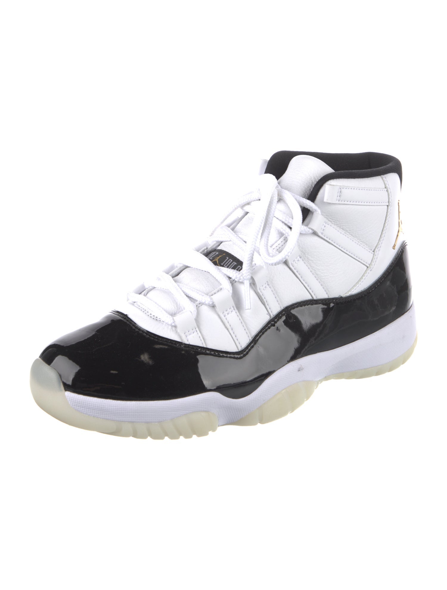 Jordan Patent Leather Colorblock Pattern Sneakers