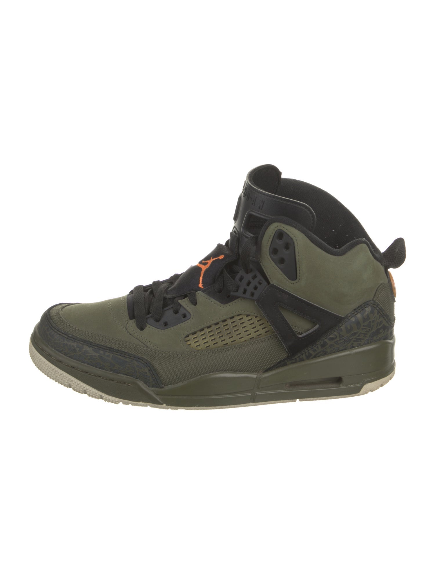Jordan Olive Canvas/Cone-Black-Light Bone Sneakers
