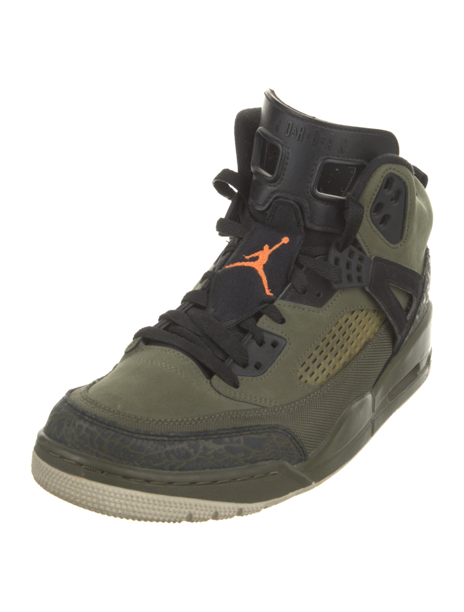 Jordan Olive Canvas/Cone-Black-Light Bone Sneakers
