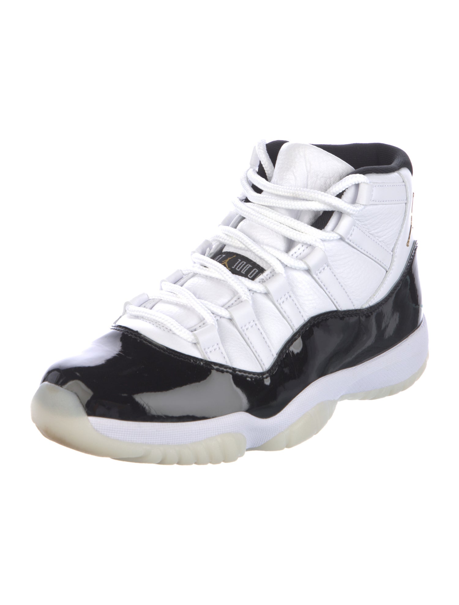 Jordan Patent Leather Colorblock Pattern Sneakers