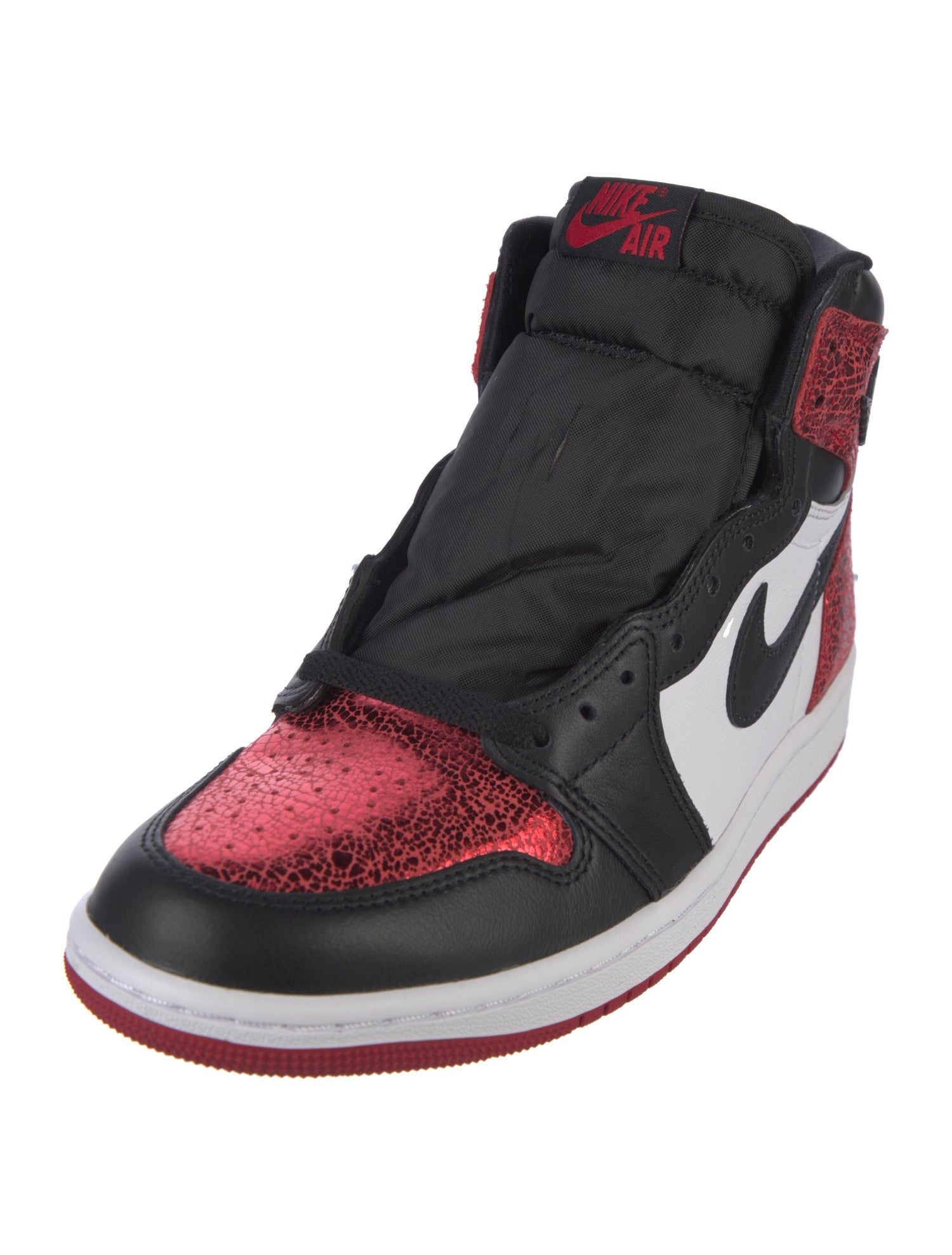 Jordan Leather Colorblock Pattern Sneakers
