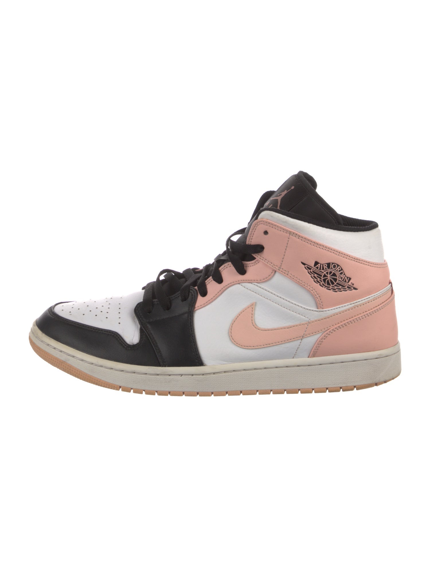 Jordan Leather Colorblock Pattern Sneakers