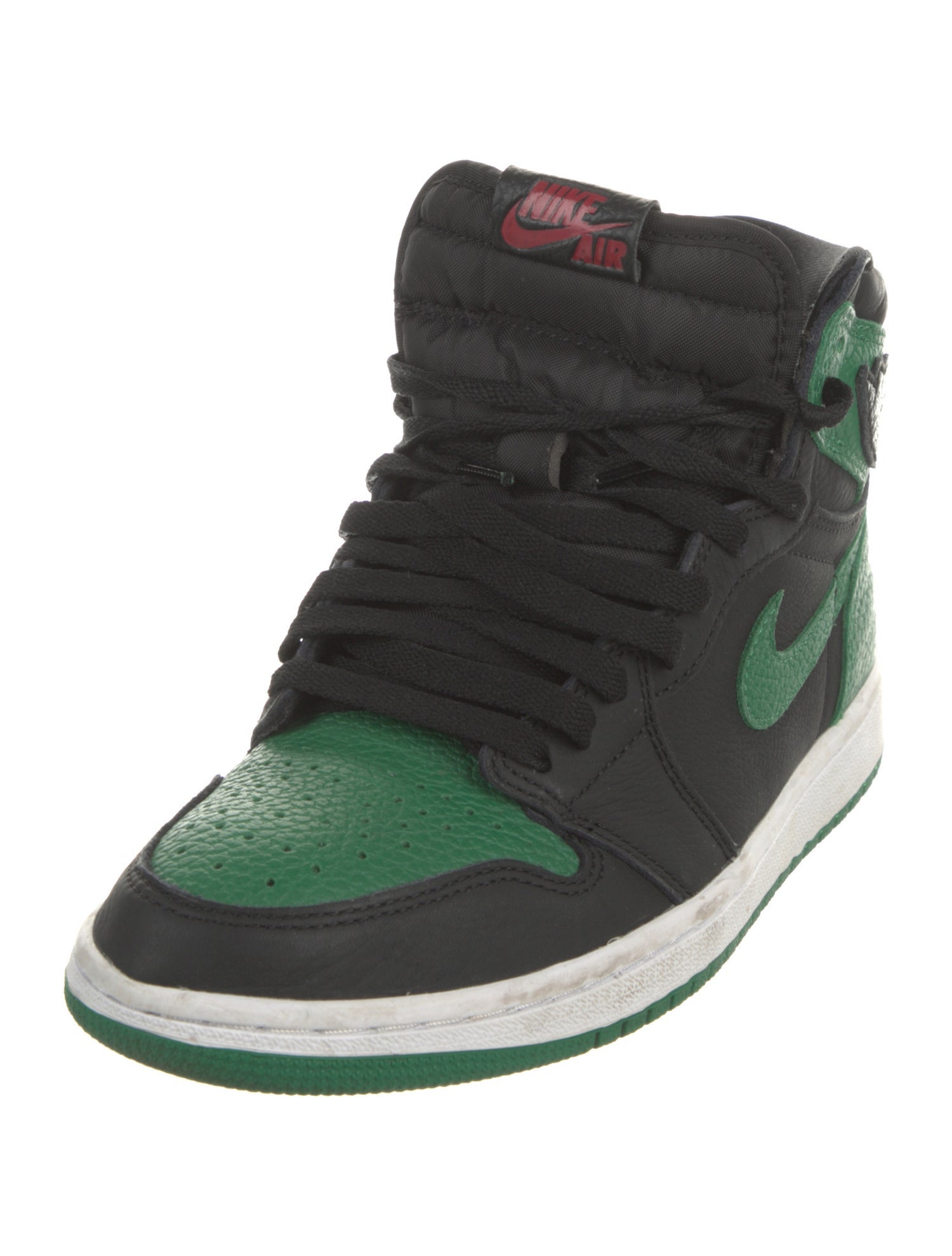 Jordan Leather Colorblock Pattern Sneakers