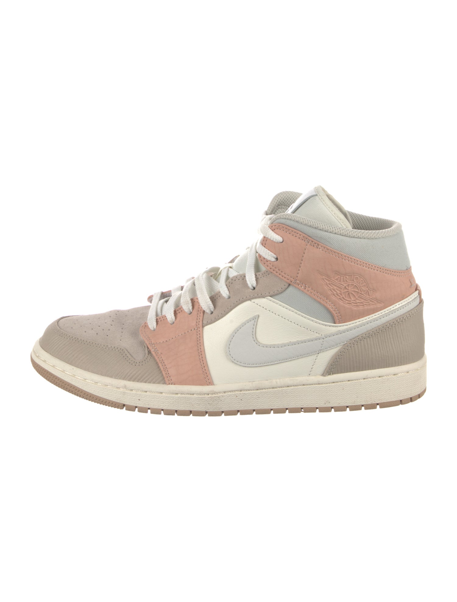Jordan Leather Colorblock Pattern Sneakers